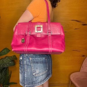 Vintage dooney and bourke pink tote bag
